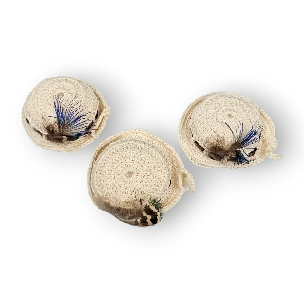 Vintage feathered hat